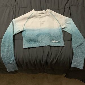 Gymshark Ombré Seamless Crop Top - Large